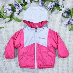 Columbia Toddler Girl's Double Flake Reversible Insulated Coat Jacket